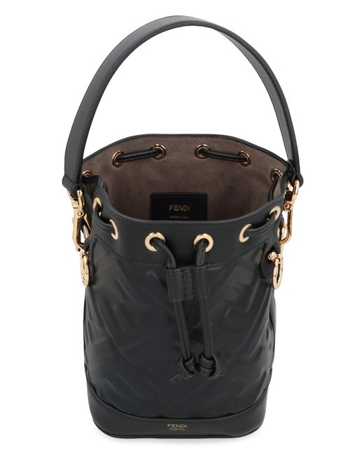 Fendi Black Mon Tresor Leather Mini Bag