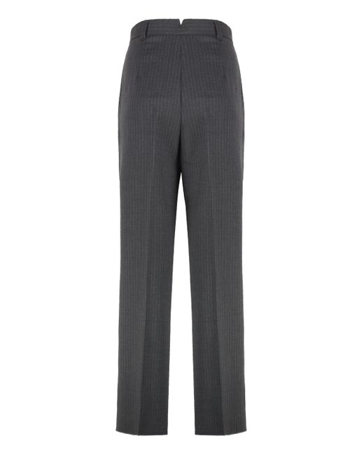 Weekend by Maxmara Gray Salsa Wool Trousers