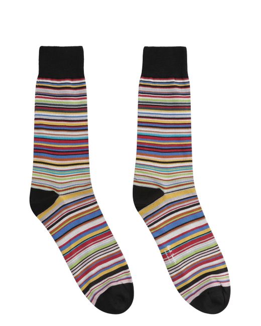 Paul Smith Black Silk Socks for men
