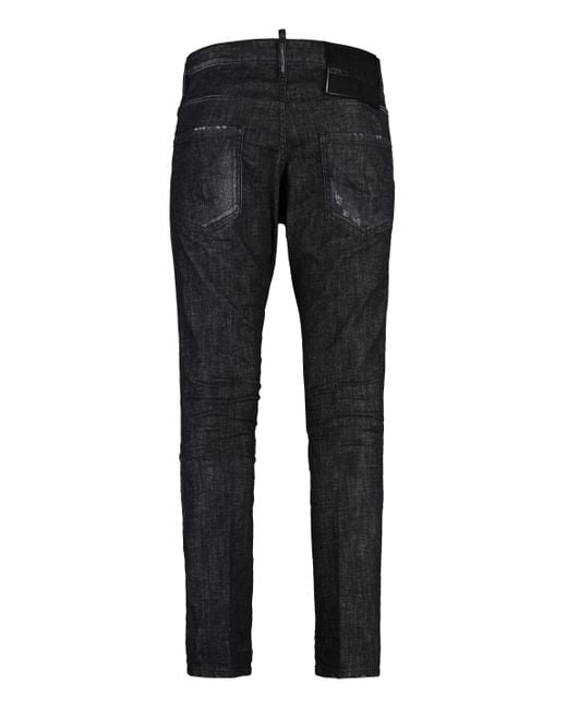 DSquared² Black Skater 5-Pocket Jeans for men