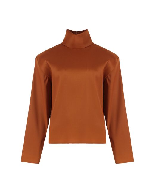 Saint Laurent Orange Blouse