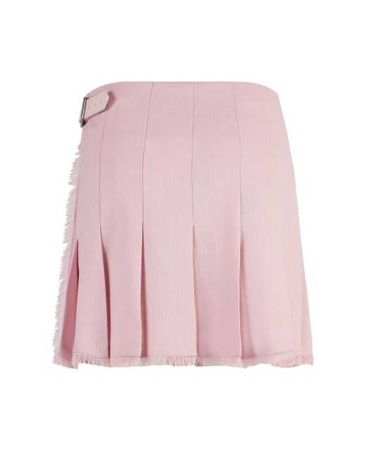 Minigonna a portafoglio di Burberry in Pink