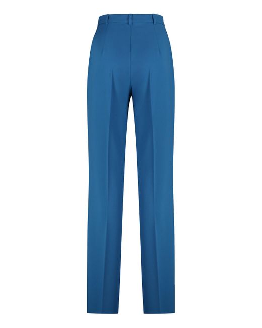 Pantaloni Agami in crêpe di Max Mara Studio in Blue