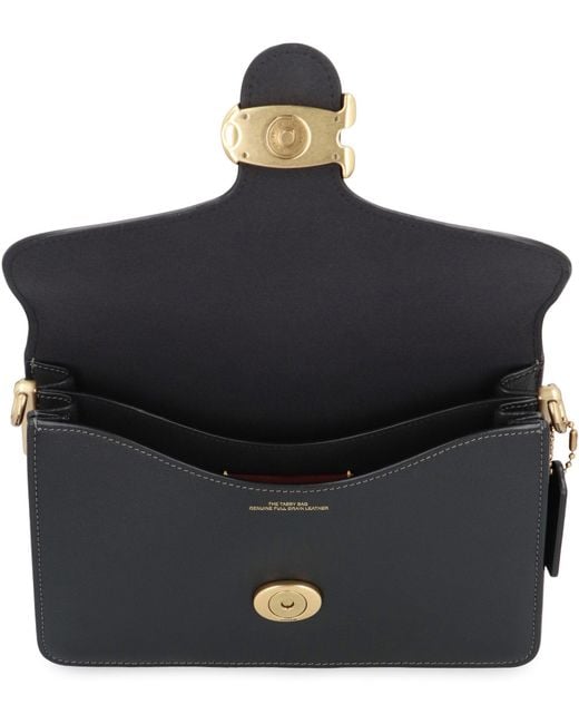 COACH Black Shoulder Bag With Tabby Chain