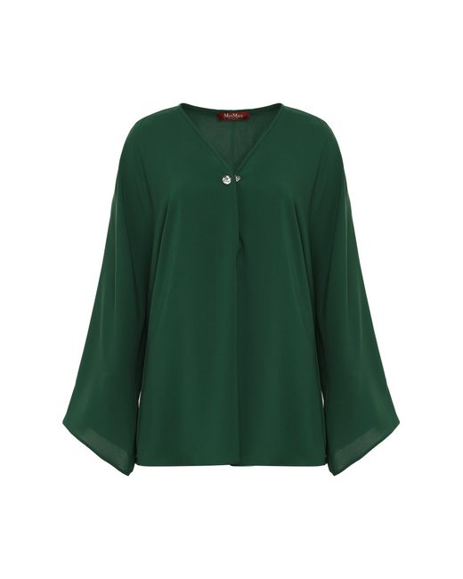 Max Mara Green Umile Cady Blouse