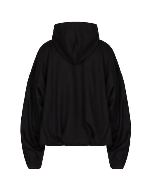 Dries Van Noten Black Hooded Sweatshirt