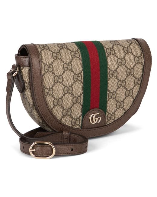Gucci Brown Ophidia Small Shoulder Bag
