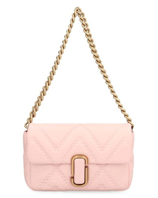 Marc Jacobs Borsa A Tracolla J Marc In Pelle in Pink