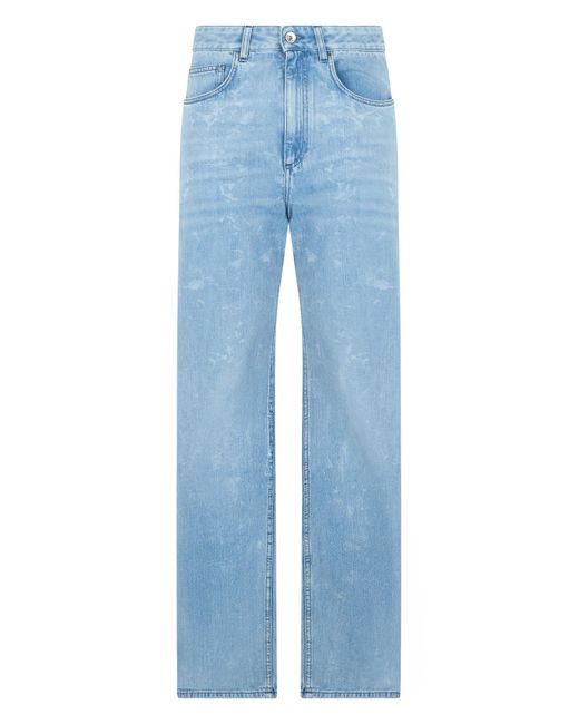 Rabanne Blue Straight Cut Denim Jeans For