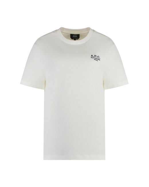 A.P.C. White Standard Rue Madame T-Shirt