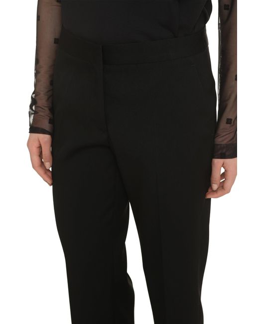 Jil Sander Black Wool Cropped Trousers