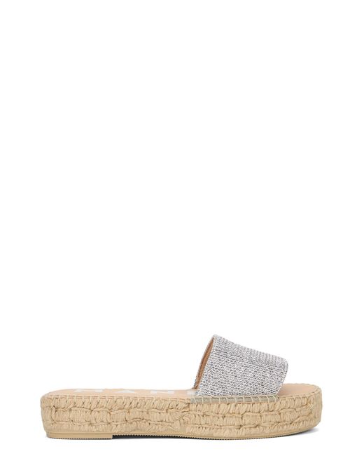 Manebí White Ciabatta Platform With Strap