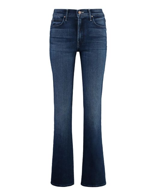 Jeans The Hustler Ankle Fray di Mother in Blue