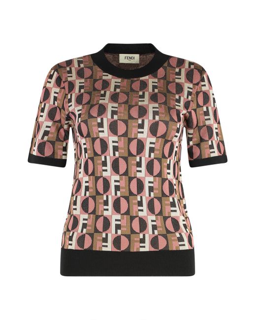 Fendi Multicolor Viscose T-Shirt