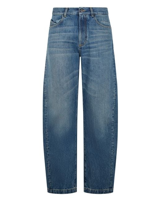 The Attico Blue Baggy Jeans