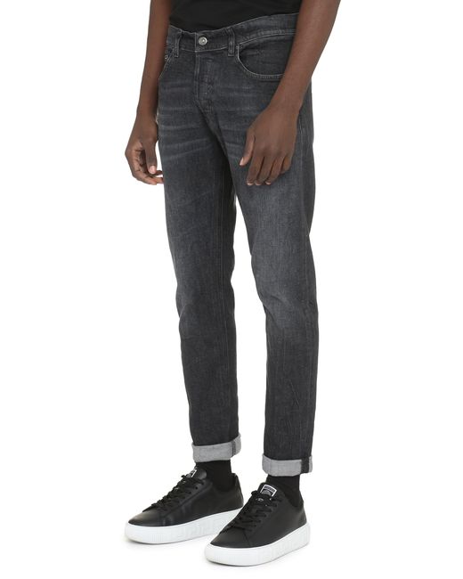 Dondup Blue Icon Stretch Cotton Jeans for men