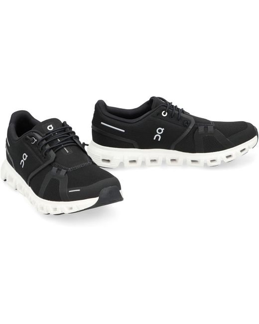 On Shoes Black Cloud 6 Low-Top Sneakers