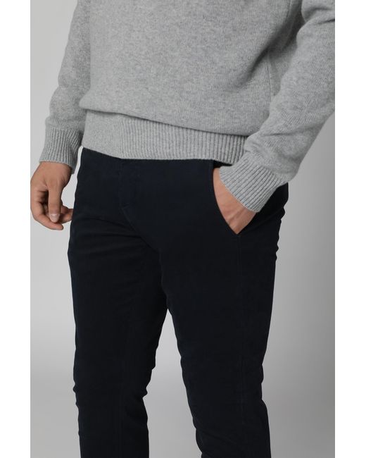 Dondup Blue Gaubert Cotton Chino Trousers for men