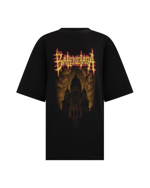 Balenciaga Black Oversize T-Shirt for men