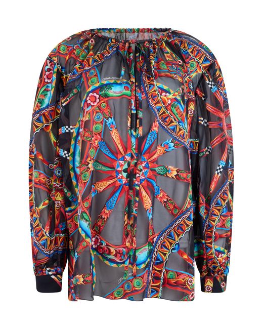 Dolce & Gabbana Multicolor Lightweight Long-Sleeve Shirt