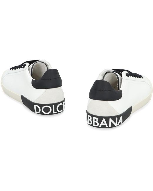 Dolce & Gabbana White Portofino Low-Top Sneakers for men