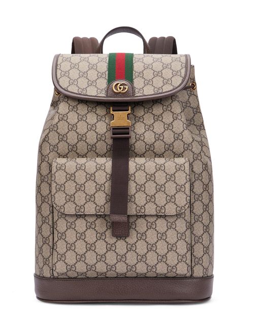 Gucci Gray Ophidia Small Backpack for men