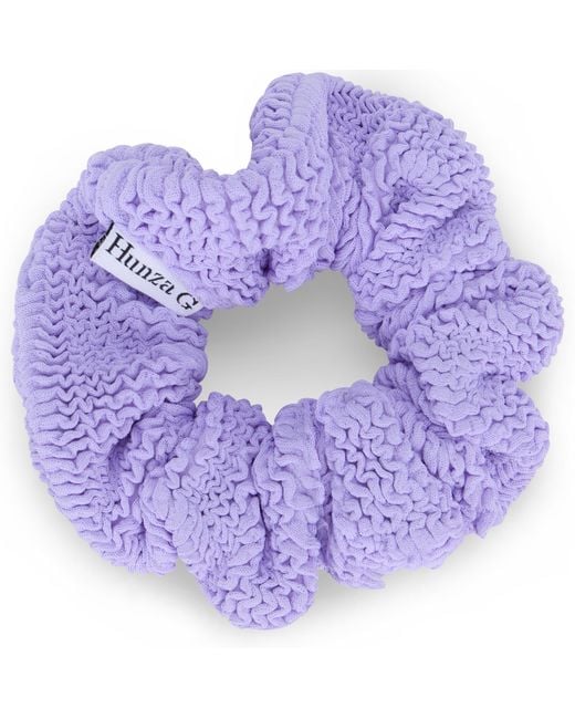 Hunza G Purple Scrunchie