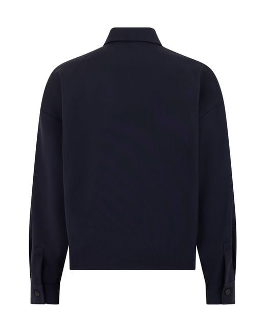 Weekend by Maxmara Blue Wool Jacket With Buttons