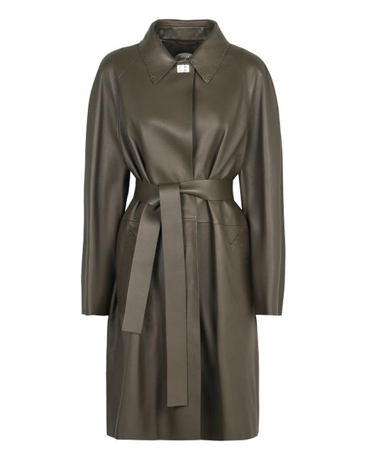 Fendi Brown Leather Jacket