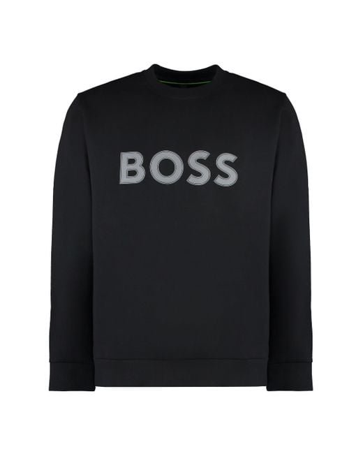 Felpa con logo di Boss in Black da Uomo