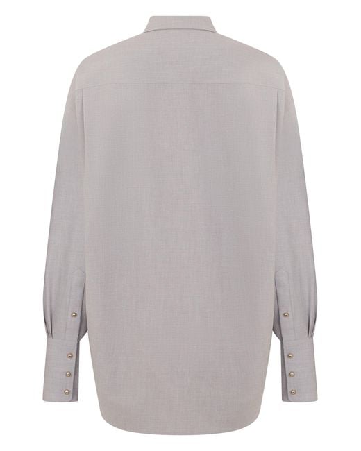 DARKPARK Gray Loose Long-Sleeved Shirt