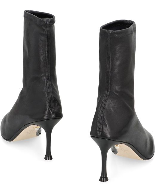 ALEVI Black Etienne Leather Ankle Boots