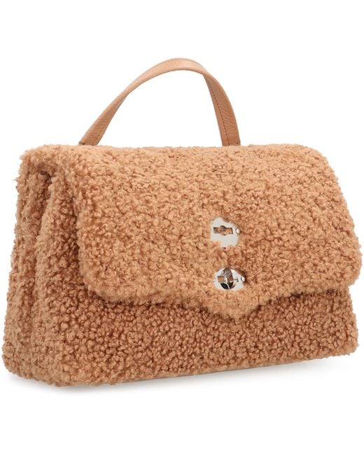 Borsa a mano Postina S di Zanellato in Brown