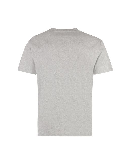A.P.C. Gray Willow Cotton Crew-Neck T-Shirt for men