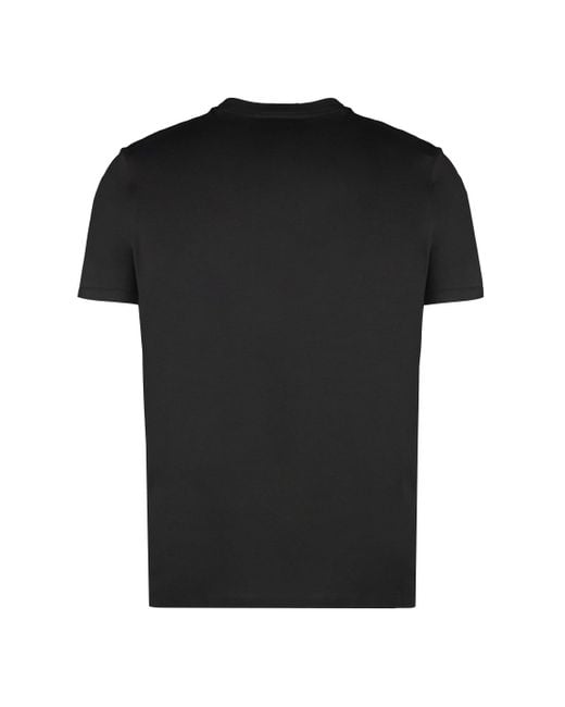 Paul & Shark Black Logo Cotton T-Shirt for men