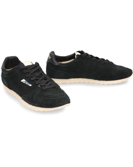 Autry Black Windspin Low-Top Sneakers for men