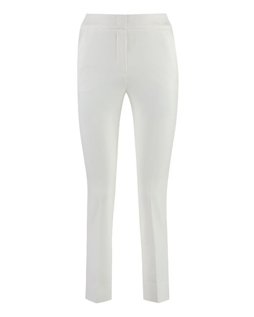 Peserico White Cropped Trousers