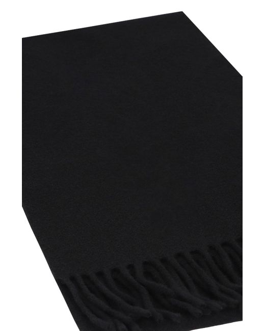 AMI Black Woolen Scarf for men