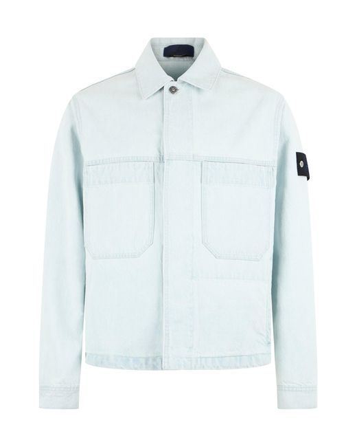 Stone Island Blue Denim Jacket