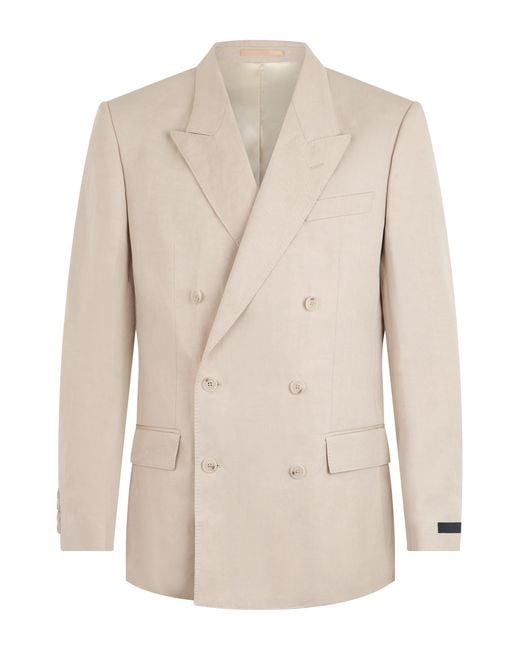 Boss Natural Double-Breasted Slim Fit Blazer for men