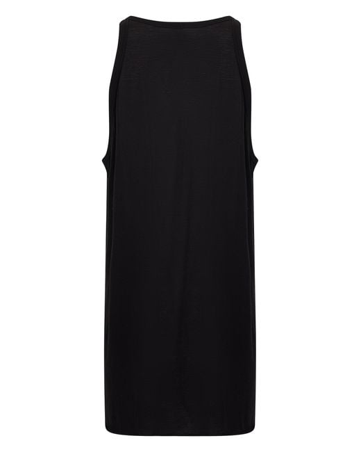 Rick Owens Black Cotton Tank Top for men