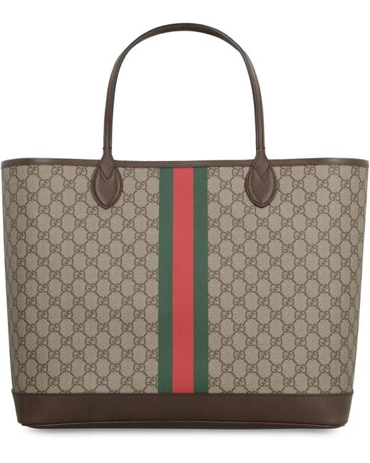 Gucci Brown Ophidia GG Large Tote Bag