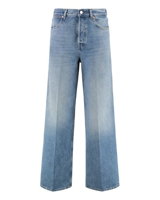 Gucci Blue Wide Leg Jeans