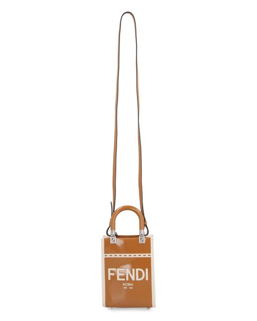 Borsa Mini Sunshine di Fendi in Brown