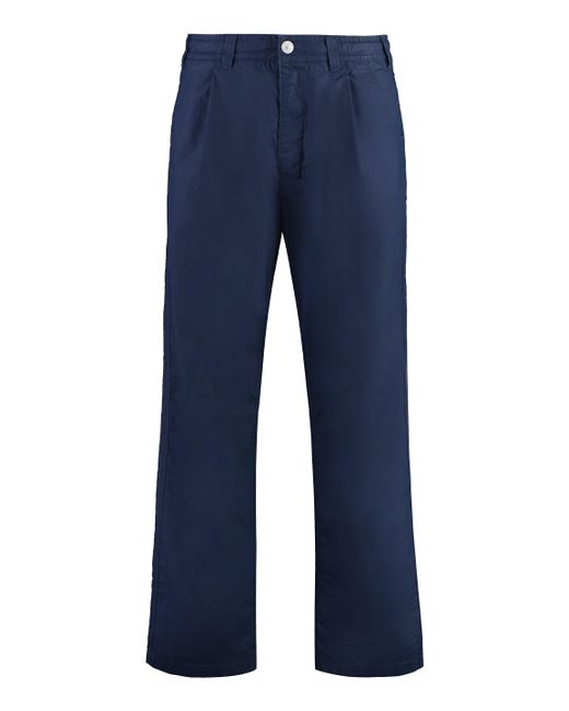 Stone Island Blue Cotton Trousers for men