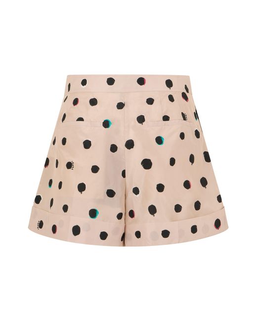 Fendi Natural Polka Dot Shorts