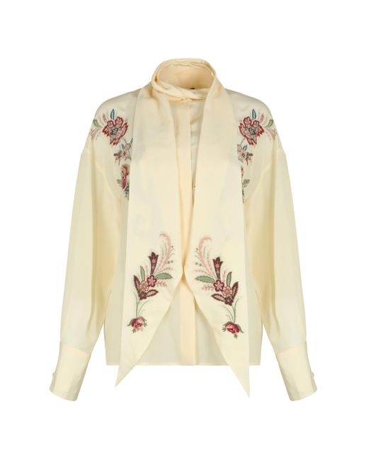 Etro Natural Silk Crepe Blouse