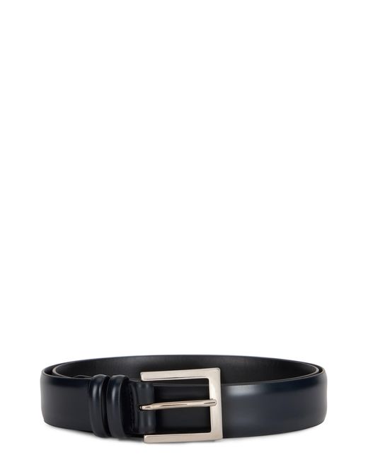 Orciani Black Brushed Leather Belt for men
