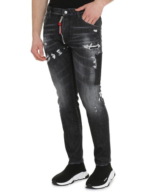 Jeans Skater a 5 tasche di DSquared² in Blue da Uomo