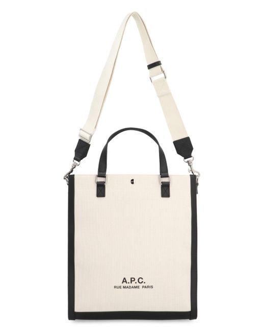 Tote bag Camille 2.0 in canvas di A.P.C. in Natural da Uomo